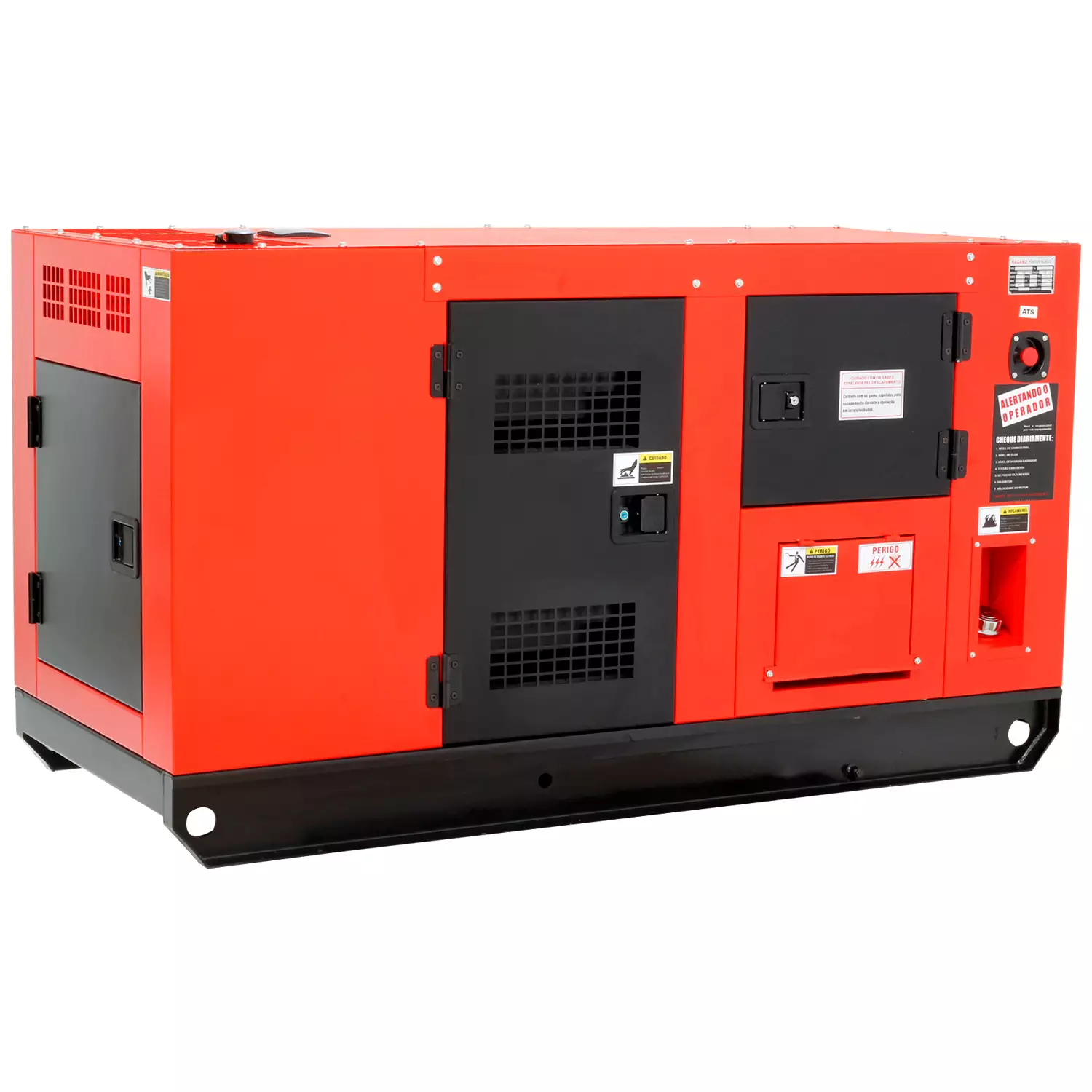 Gerador de Energia 33kva a Diesel Bifásico 110/220v Silenciado com QTA