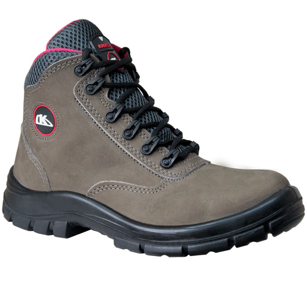 Bota de Segurança de Amarrar Feminino Cinza N°37 KADESH-330637