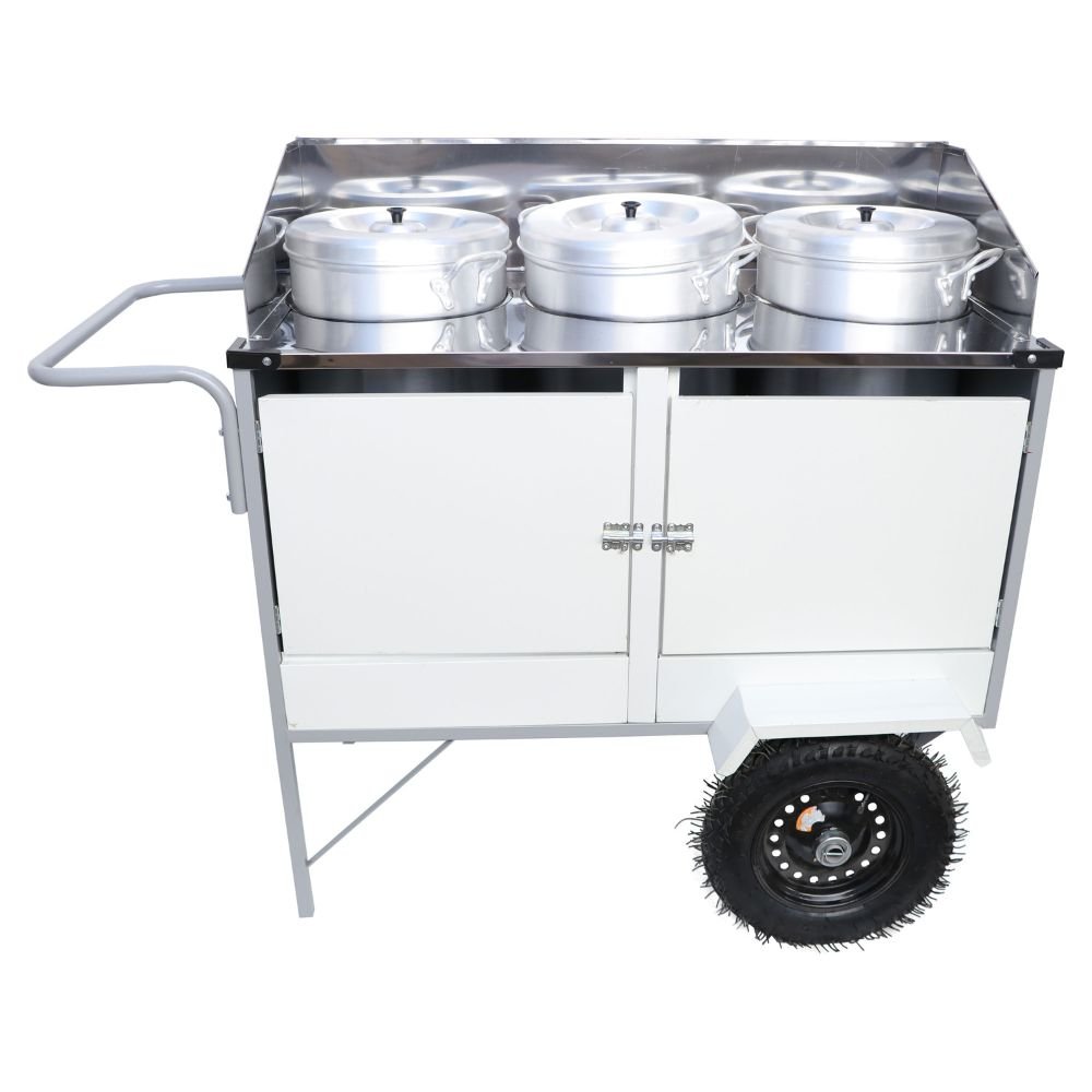 Carrinho de Caldo e Sopas BL35P-T com Rodas e Toldo CEFAZ-BL35P/T