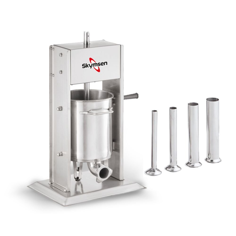 Ensacadeira de Linguiça Vertical 10 Litros Inox com 4 Funis EL10V SKYMSEN-707147