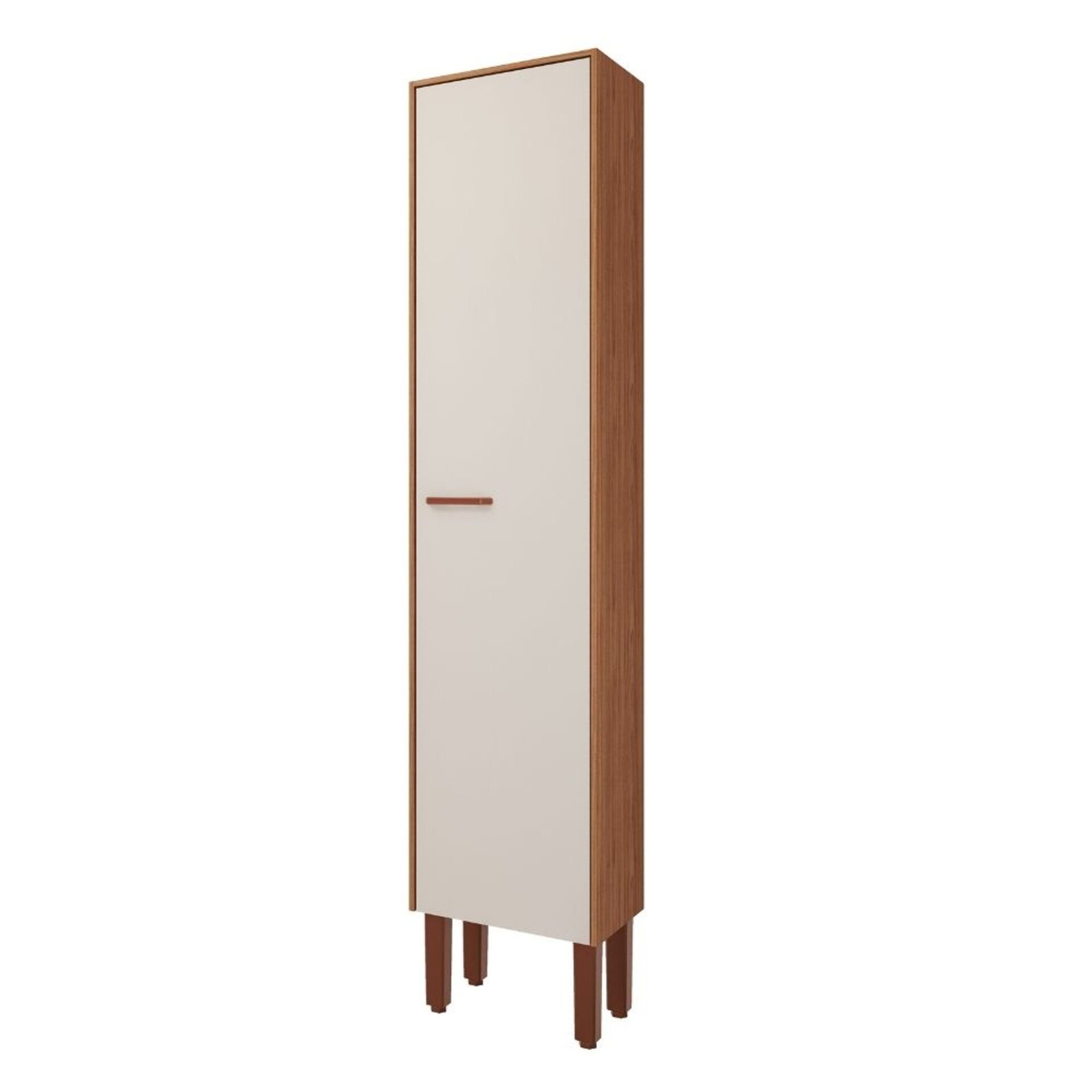 Armário Paneleiro para Cozinha Slim 42,4x205x30cm MDF MGM Móveis