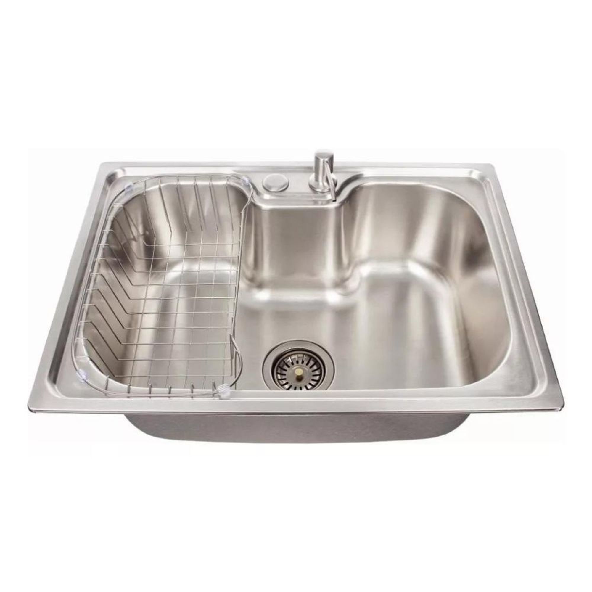 Cuba de Sobrepor Retangular Aço Inox Acetinado Gourmet Deckcasa