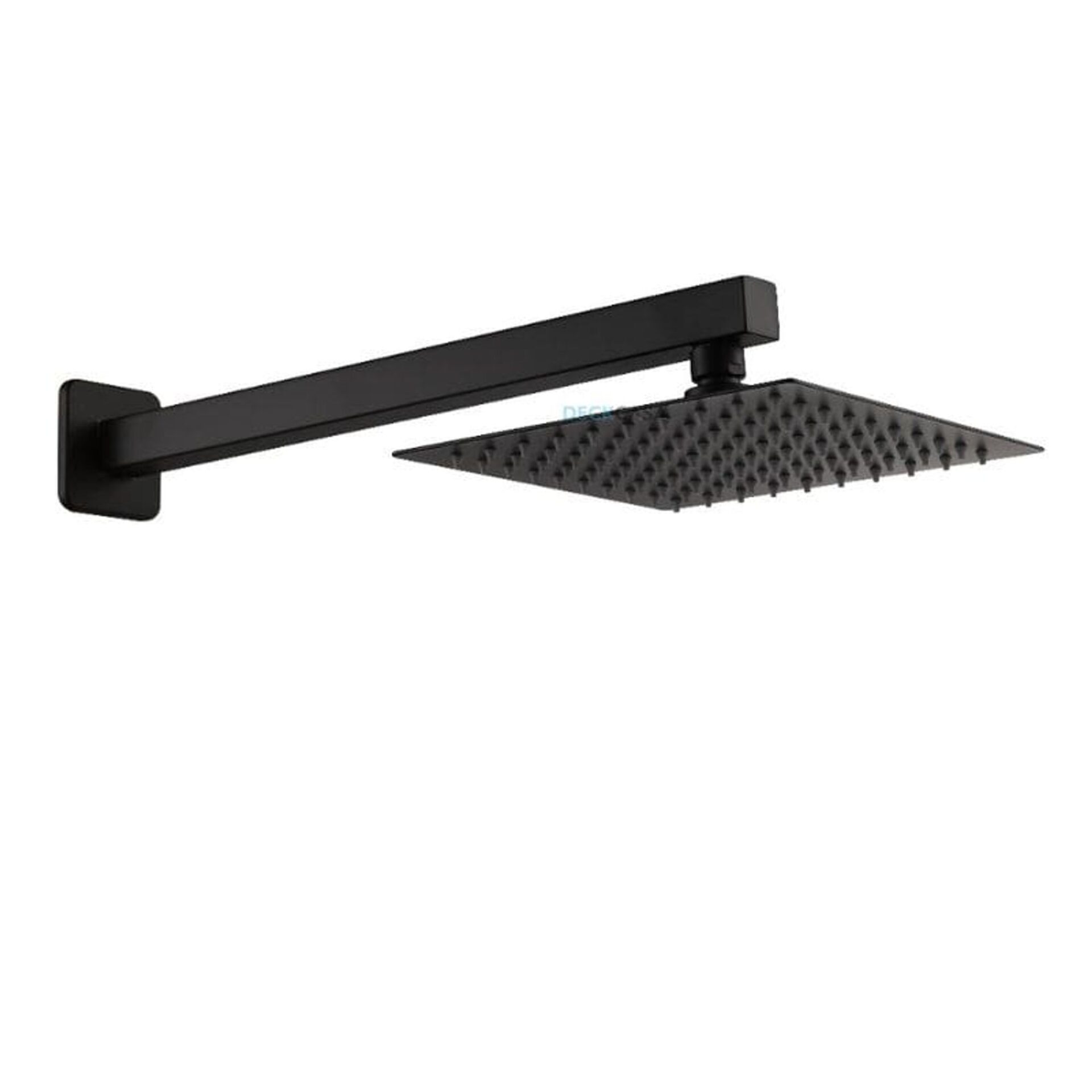 Chuveiro Quadrado Preto Parede 20×20 Deckcasa