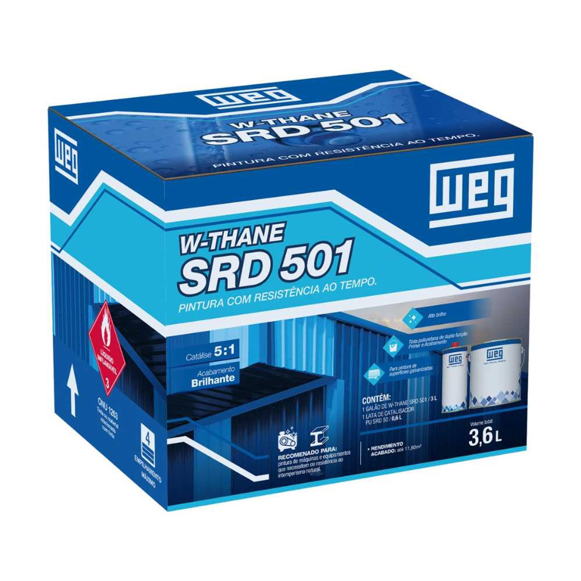 Kit Tinta Premium PU 501 Piso com Catalisador 3,6L Weg