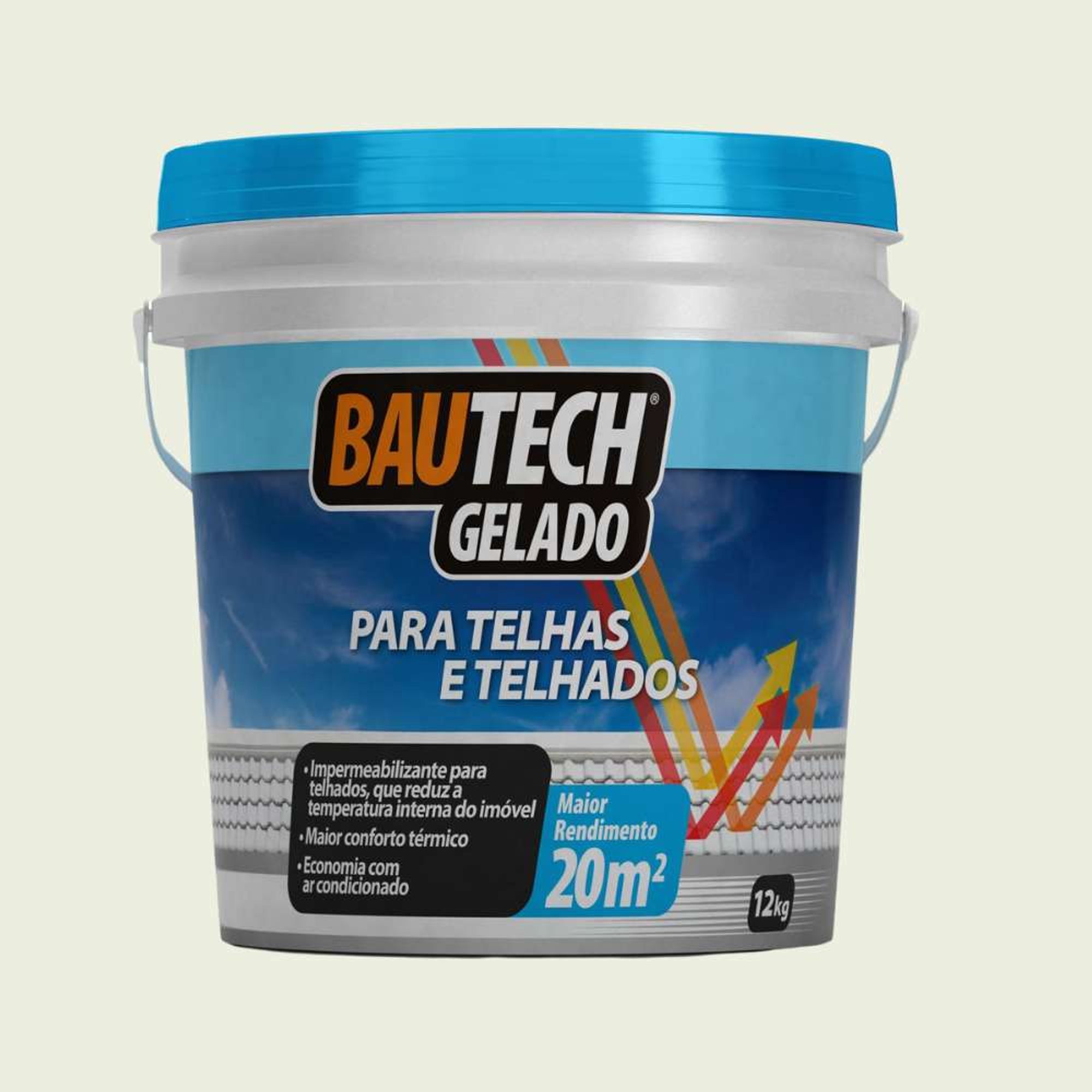 Tinta Acrílica Telhado Gelado Branco 12Kg Bautech