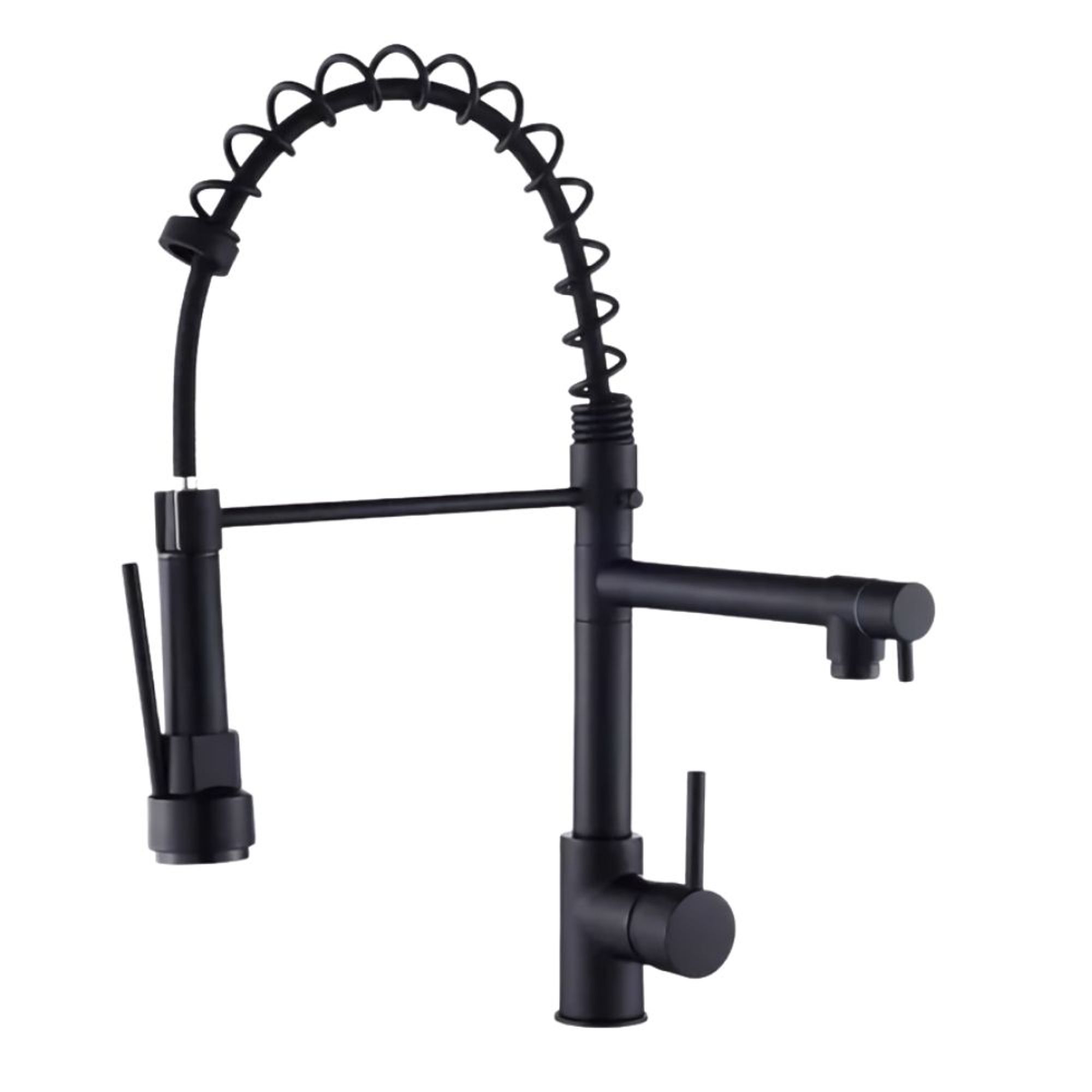 Monocomando para Cozinha Mesa Bica Alta 1/4V Preto Gourmet 52cm