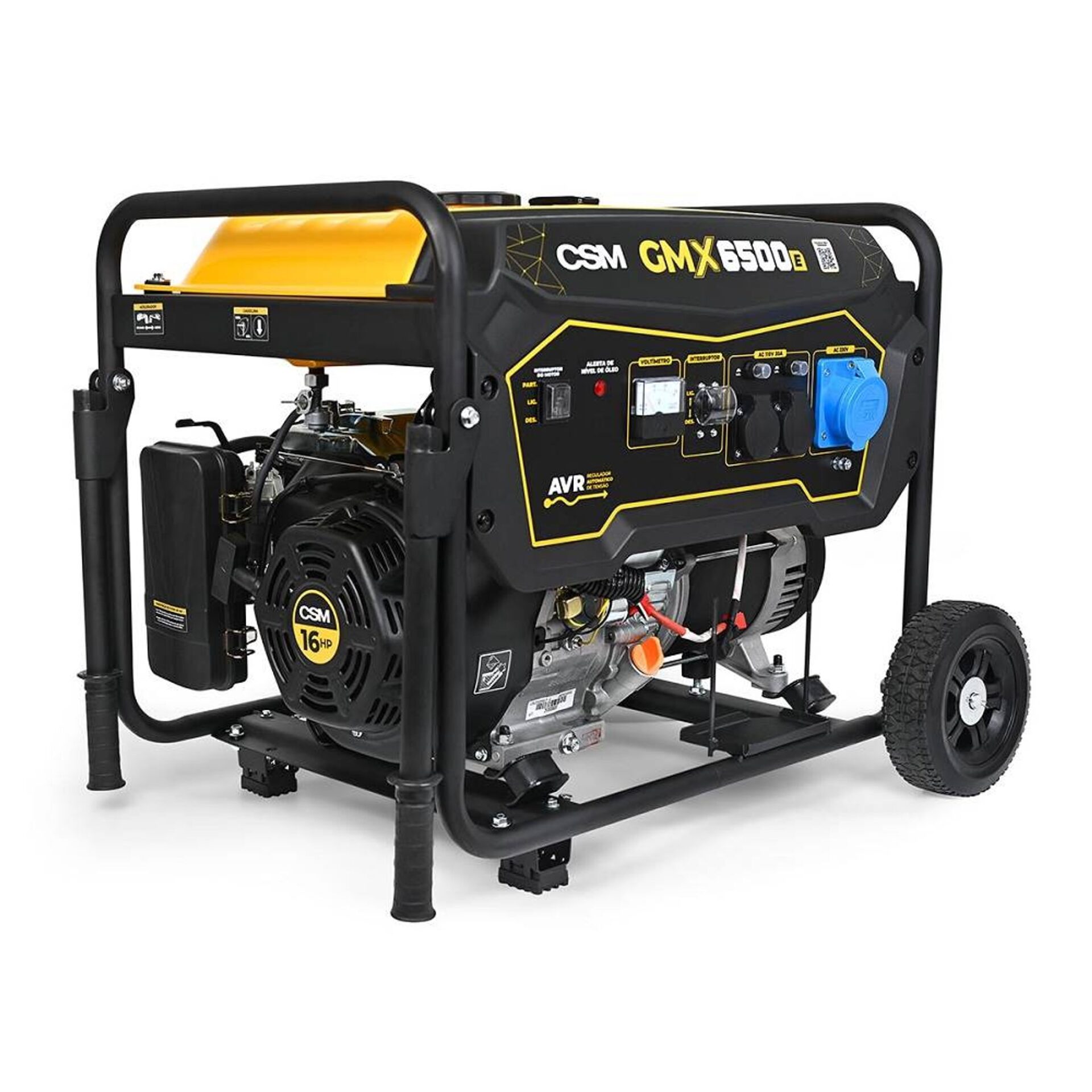 Gerador à Gasolina Bivolt 5,5 kVA 4 Tempos 25L 10h GMX6500E CSM