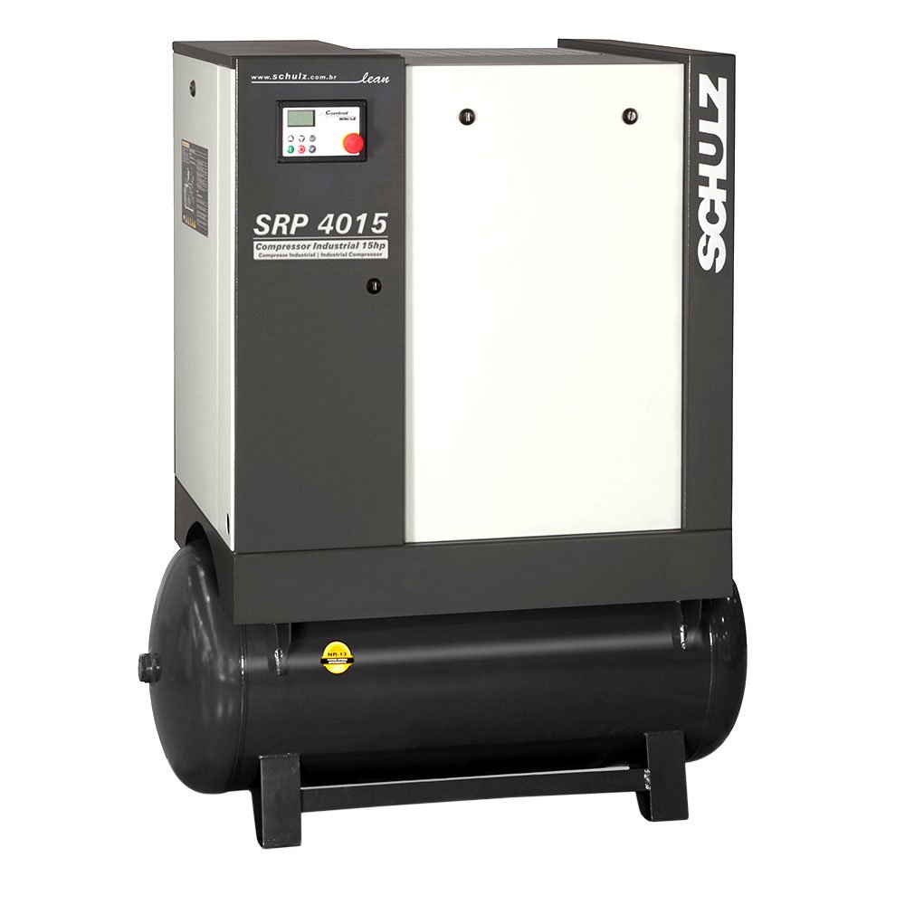 Compressor de Parafuso Lean SRP 4015 15HP 230L Trifásico 220V SCHULZ-SRP4015LEANR