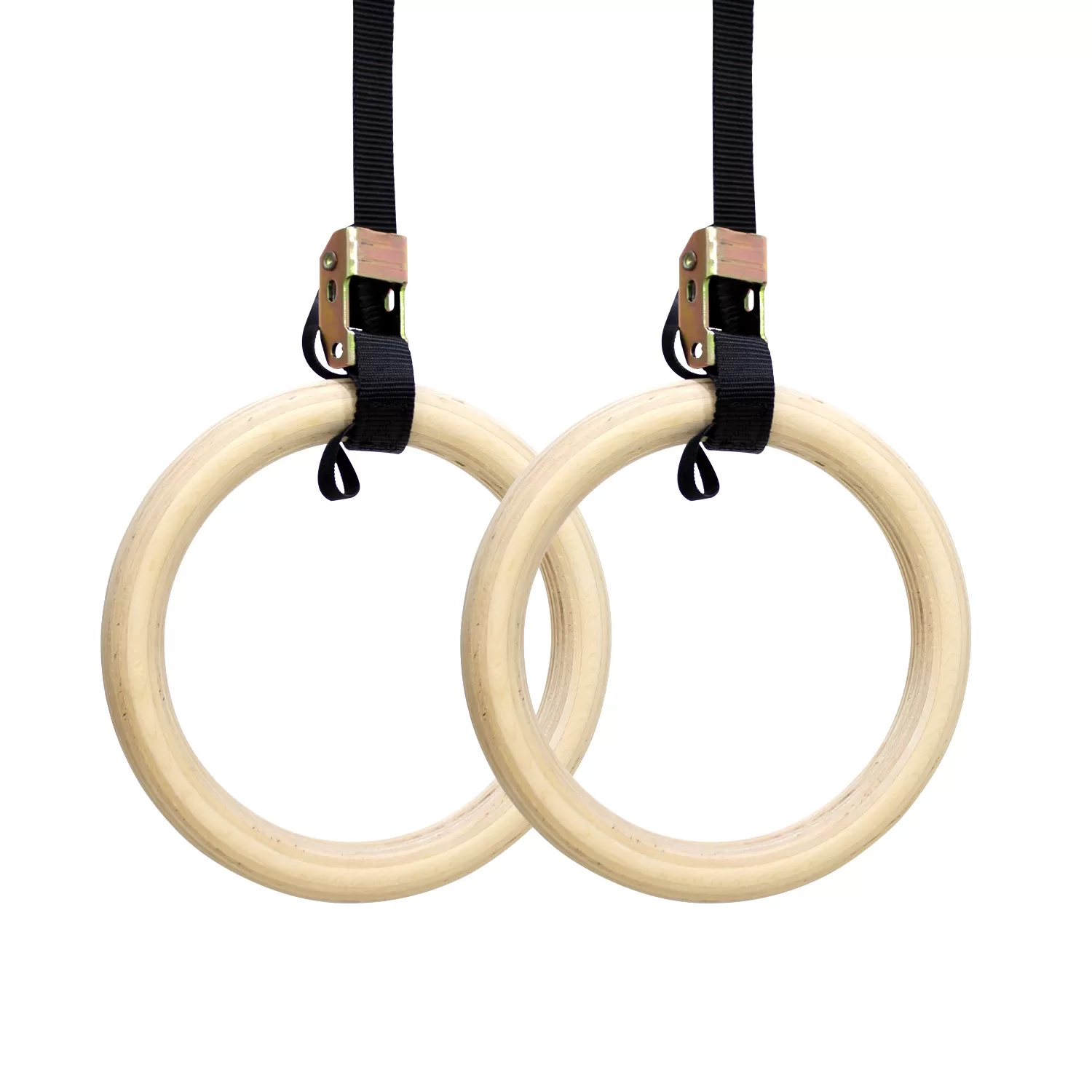 Argolas de Suspensão Olímpicas Madeira para Ginástica Crossfit
