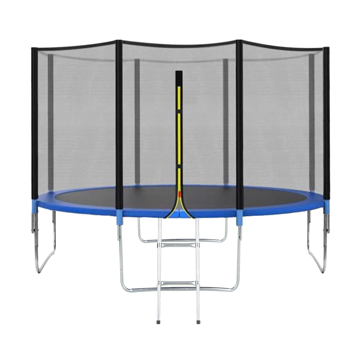 Cama Elástica 366cm com Escada e Rede de Proteção Diâmetro 12 Pés
