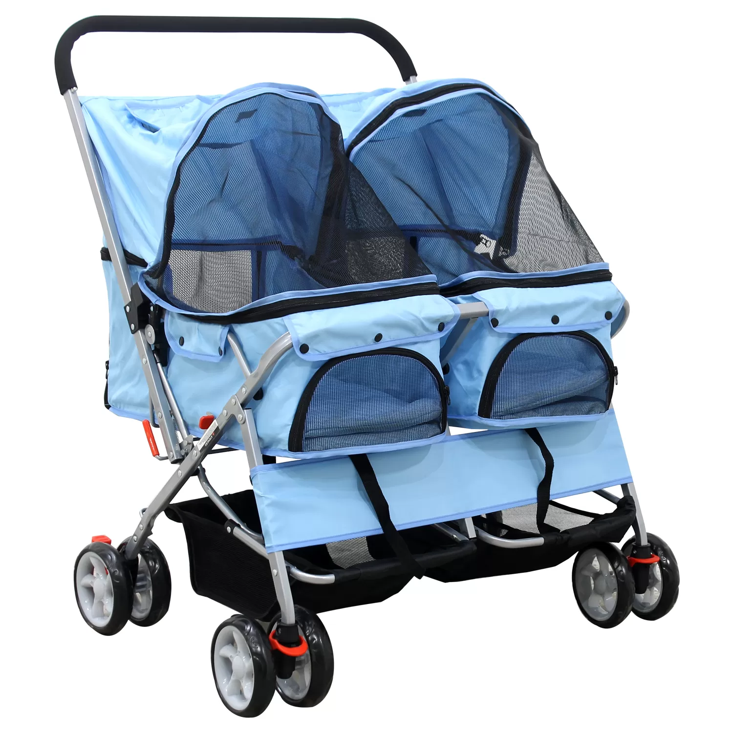 Carrinho De Passeio Para Cachorro Pet Modelo Duplo