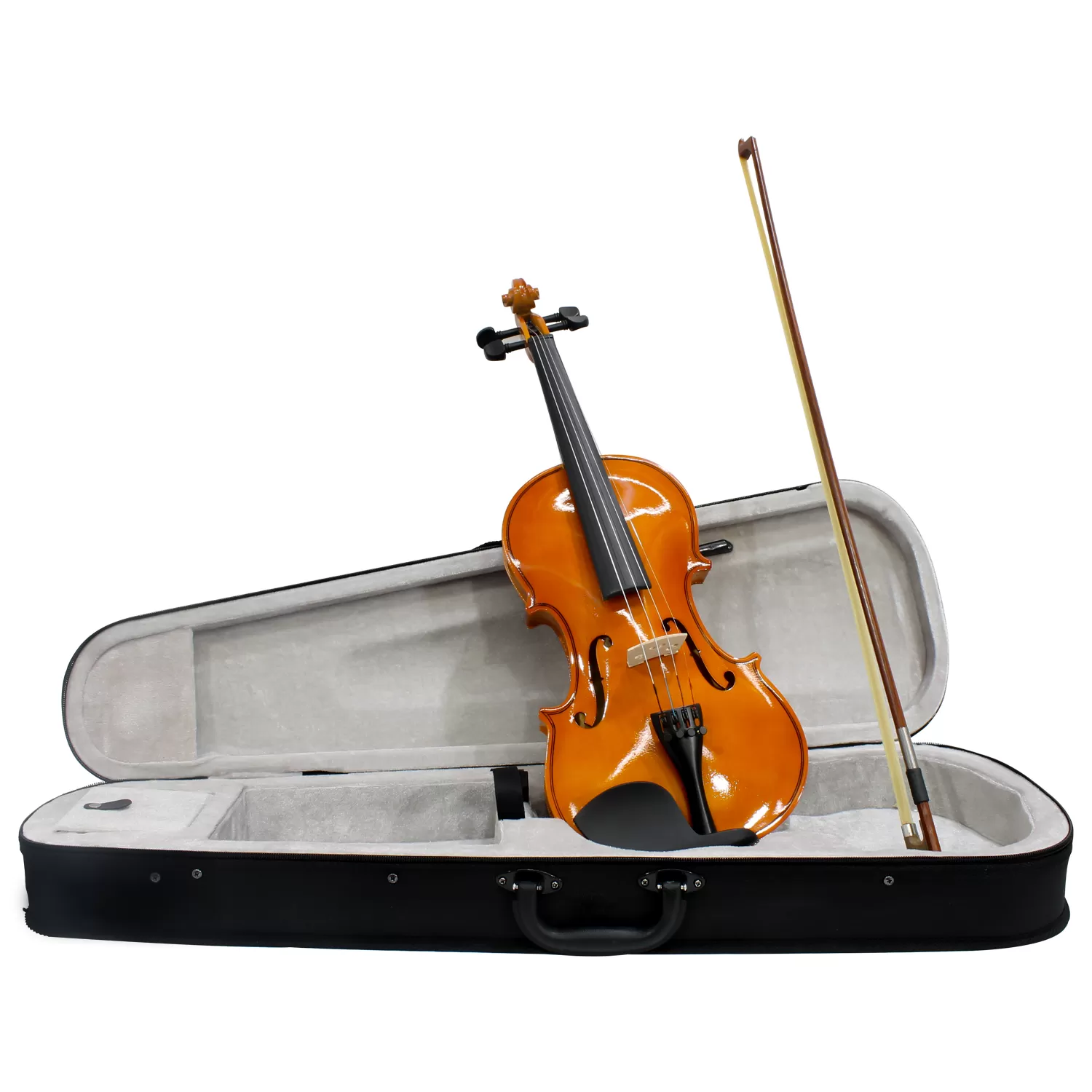Violino Tamanho 4/4 Arco Madeira com Breu Cavalete Estojo Luxo