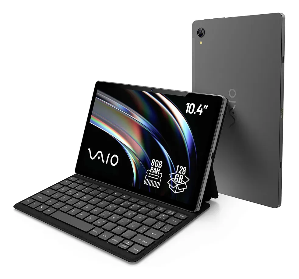 Tablet VAIO TL10 8GB RAM, 128GB Armazenamento, Tela 10.4” 2K, Octa-Core, Android 13 - Preto